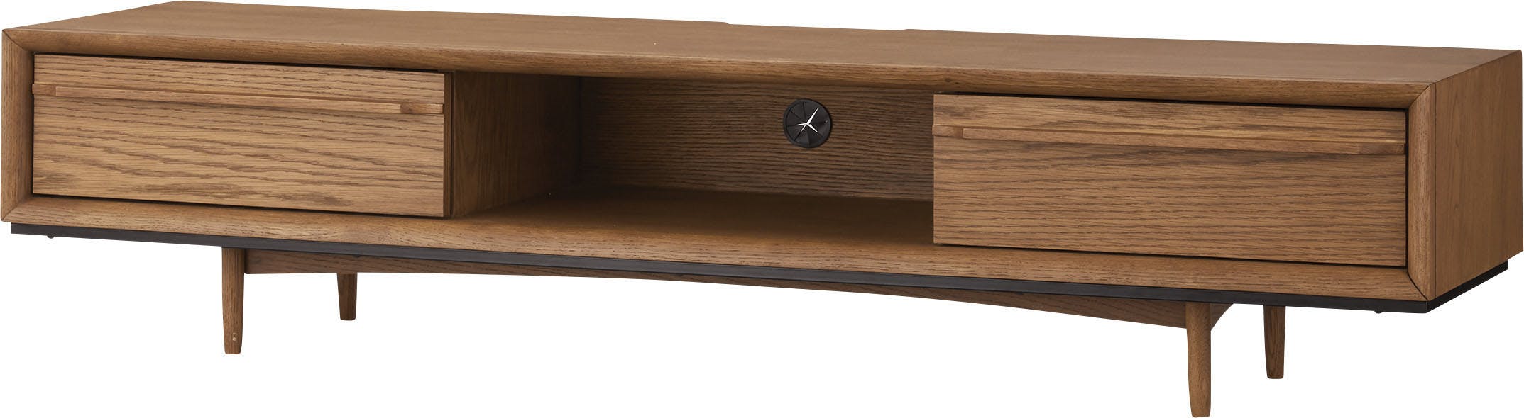 ティモ TVボード150　／色：ブラウン　／　幅150×奥行41×高さ33cm　／　テレビ台 TVスタンド TV台 ロータイプ おしゃれ 天然木 AVボード　組立式 【送料込み】