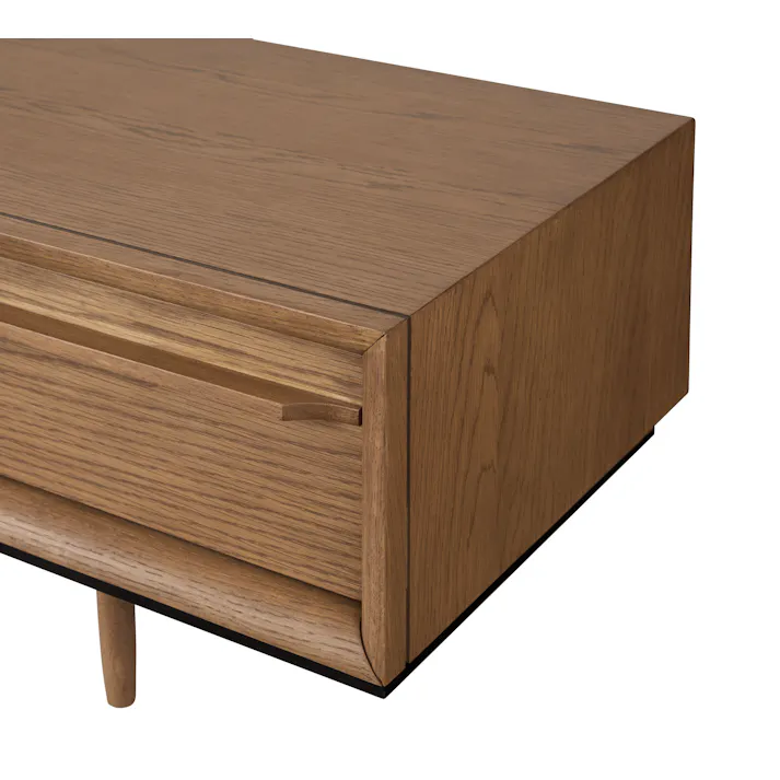 ティモ TVボード150 /色:ブラウン / 幅150×奥行41×高さ33cm / テレビ台 TVスタンド TV台 ロータイプ おしゃれ 天然木 AVボード 組立式 【送料込み】