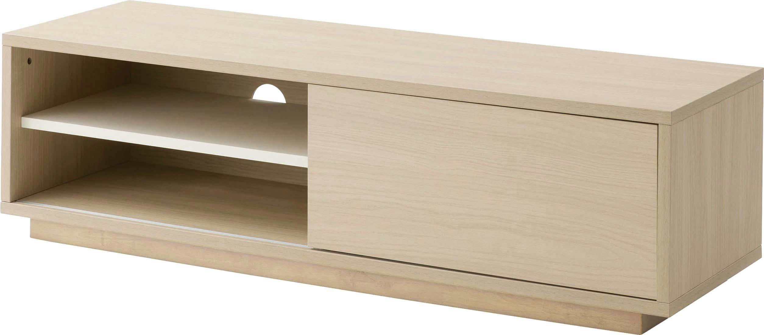ローボード　／色：ベージュ　／　幅120×奥行38×高さ34cm　／　テレビ台 TVスタンド TV台 ロータイプ おしゃれ AVボード　完成品 【送料込み】