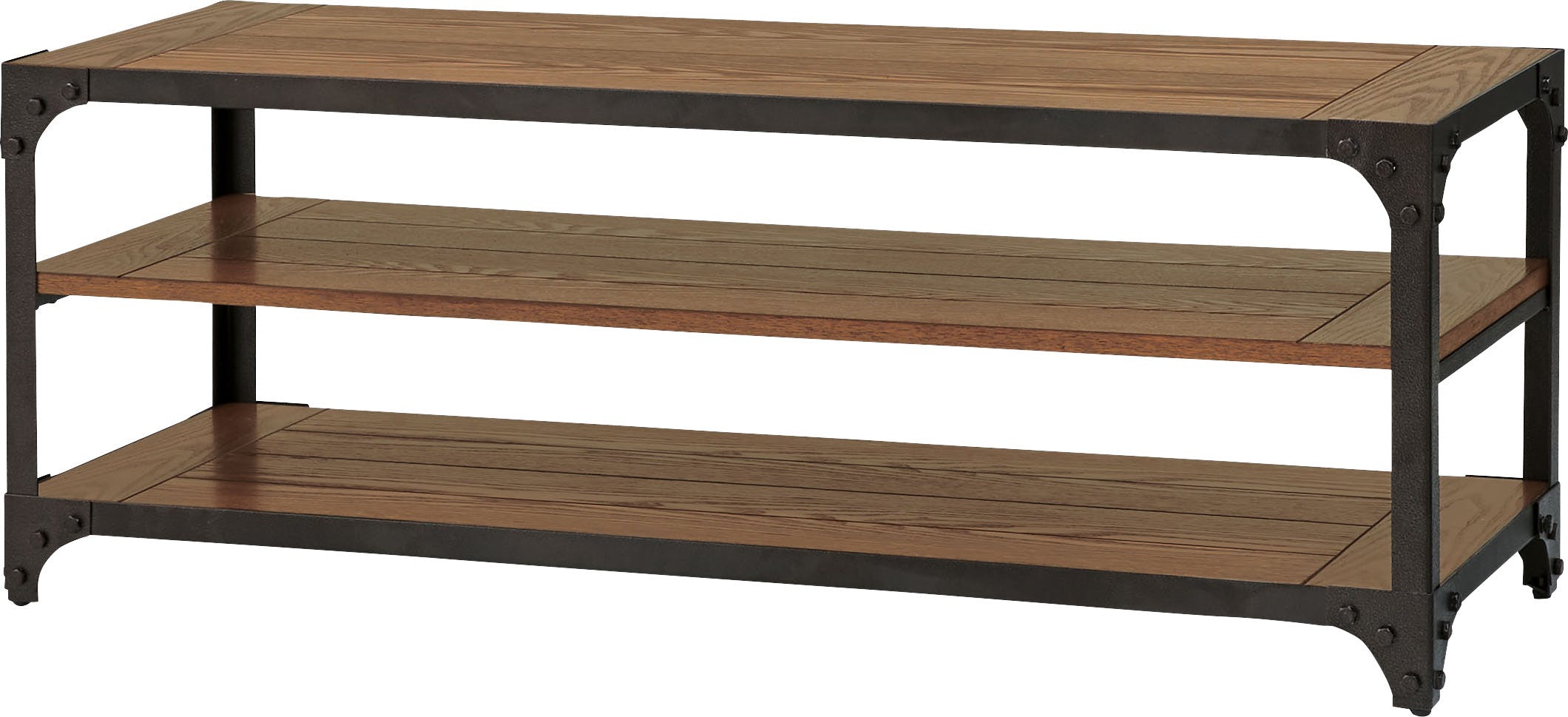 ローボード　／色：ブラック　／　幅121×奥行41×高さ45cm　／　テレビ台 TVスタンド TV台 ロータイプ おしゃれ AVボード　組立式 【送料込み】