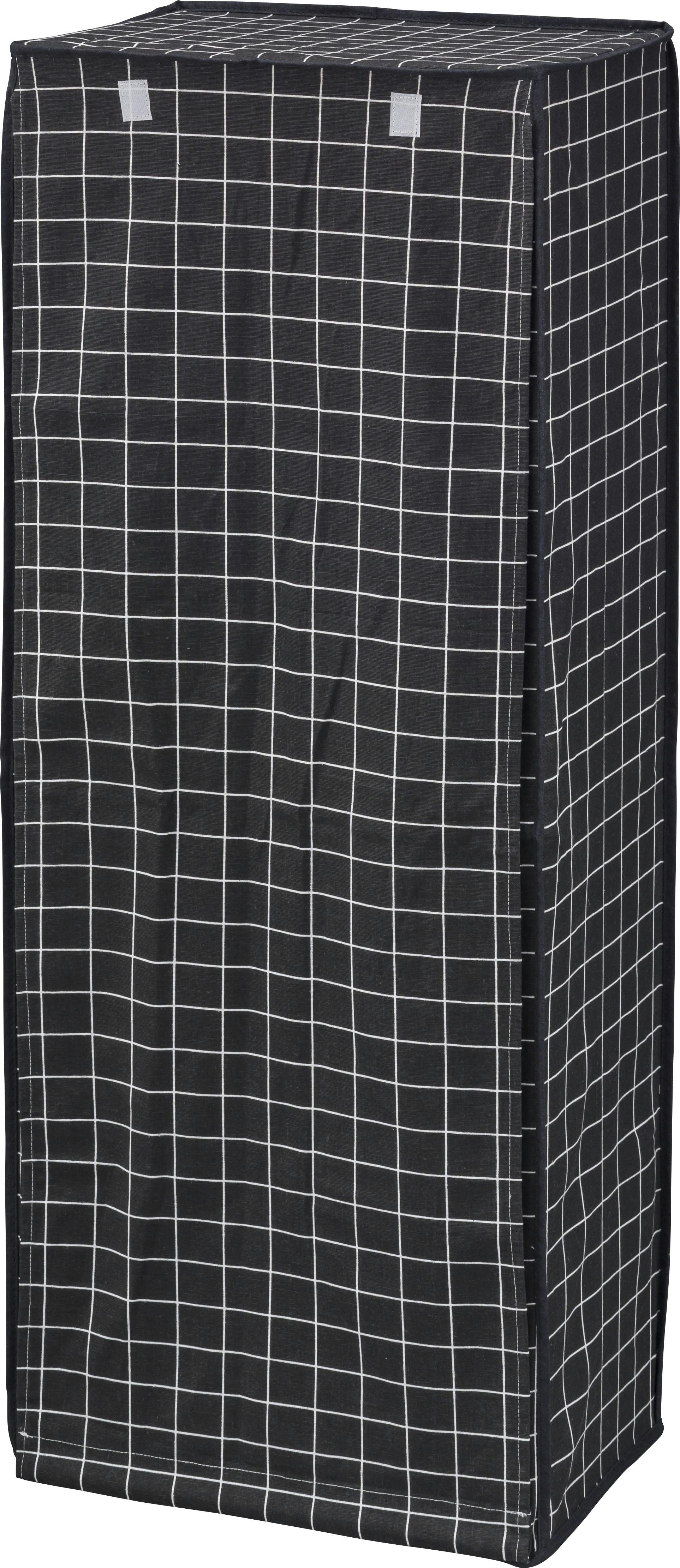 ファブリックシェルフ　／色：ブラック　／　幅45×奥行30×高さ113cm　／　　組立式 【送料込み】