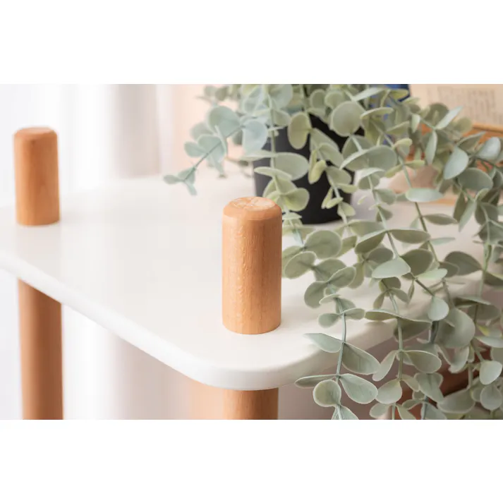 ラック4段 /色:ホワイト / 幅80×奥行30×高さ120cm / ワゴン 4段 マルチワゴン キッチンワゴン サイドテーブル ナイトテーブル ベッドサイド 北欧 ナチュラル シンプル かわいい 収納 収納棚 棚 ラック マルチラック オープンラック ホワイト ねじ込み式 【送料込み】