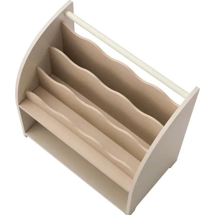 ブックシェルフ /色:ベージュ / 幅62.5×奥行36×高さ65cm / ブックシェルフ 本棚 マガジンラック 表紙が見える本棚 絵本ラック シェルフ 収納 リビング 寝室 子供部屋 ランドセル収納 おもちゃ収納 組立式 【送料込み】