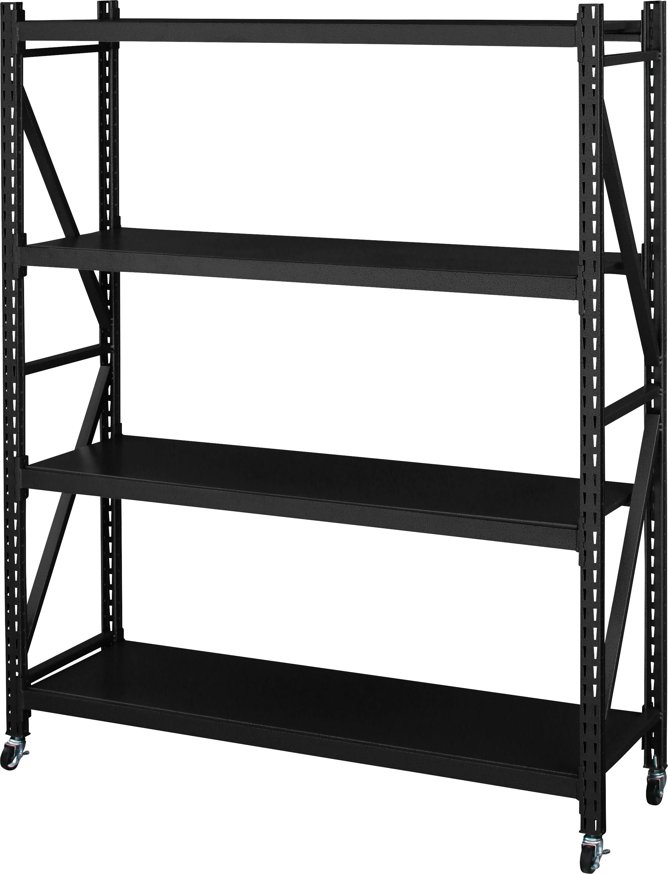 ラルド ボルトレスラック3D　／色：ブラック　／　幅129×奥行40.5×高さ157cm　／　　組立式 【送料込み】