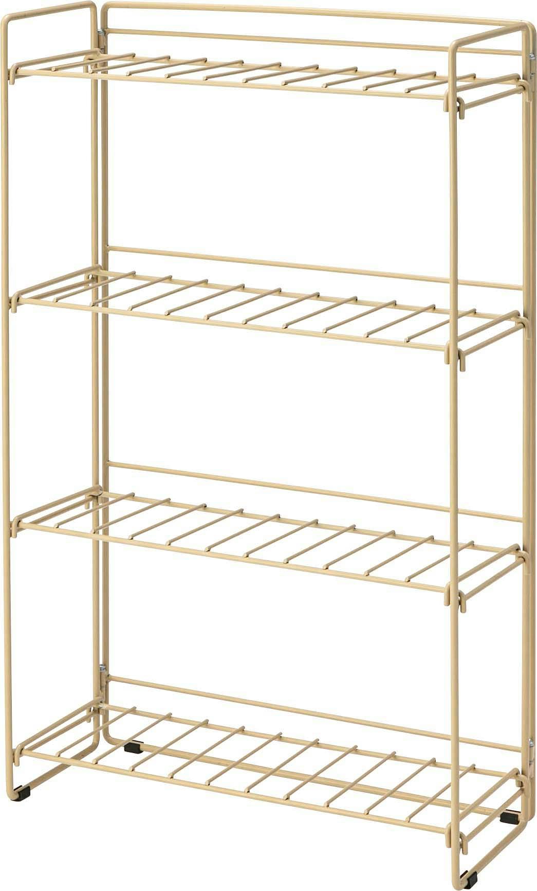ラック　／色：ベージュ　／　幅51.5×奥行20×高さ80.5cm　／　　組立式 【送料込み】