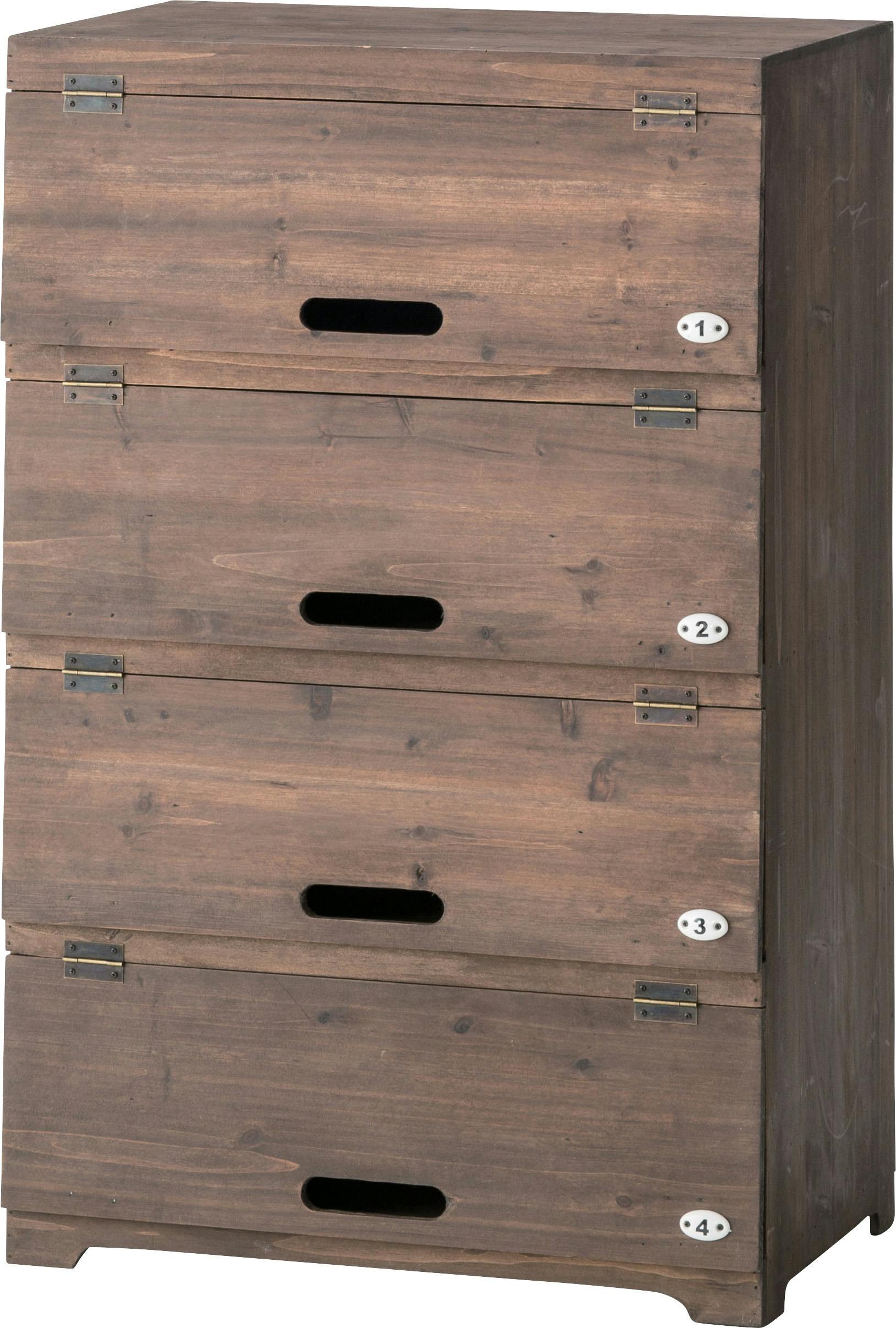 シューズラック ワイド　／色：ブラウン　／　幅55×奥行32×高さ85cm　／　　完成品 【送料込み】