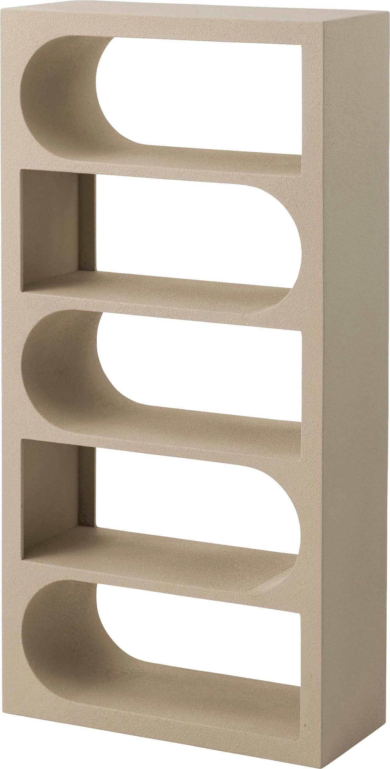 シェルフ　／色：グレージュ　／　幅60×奥行26×高さ120.5cm　／　　完成品 【送料込み】
