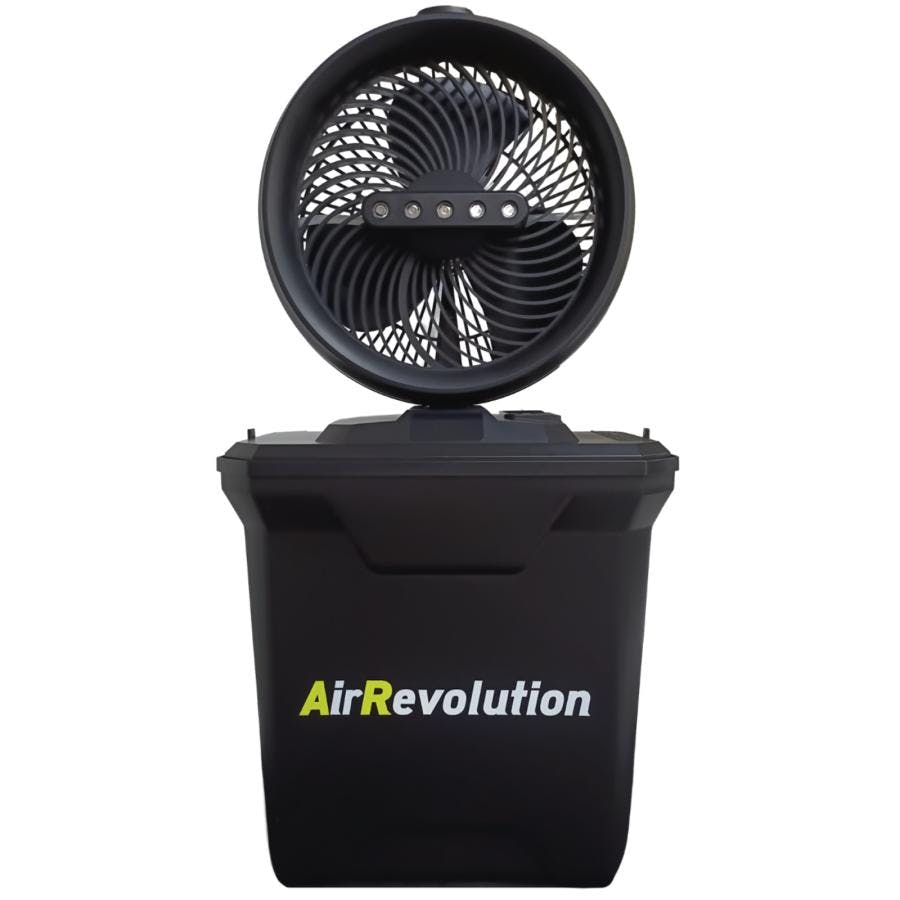 エアレボリューション ミストファン 扇風機 充電式 リモコン付き タイマー機能 首振り AirRevolution コードレス アウトドア キャンプ 熱中症対策 【送料無料】
