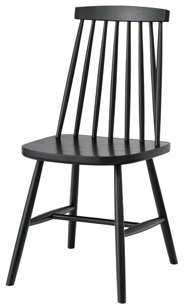 ダイニングチェア　／色：ブラック　／　幅41×奥行51×高さ82×座面高43cm　／　ウィンザーチェア 椅子 おしゃれ イス　完成品 【送料込み】