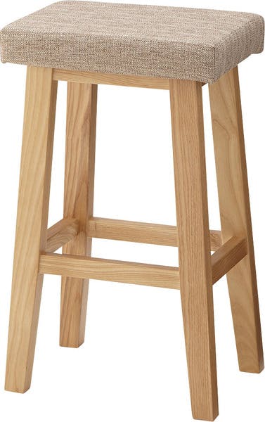 バンビ ハイスツール　／色：ベージュ　／　幅36×奥行26×高さ60cm　／　カウンター用におすすめのチェア 足置き 北欧 シンプル 椅子 おしゃれ ダイニングチェア　完成品 【送料込み】