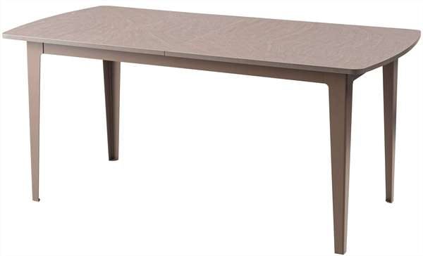 エクステンションテーブル　／色：サンドストーン　／　幅160/210×奥行80×高さ72cm　／　机 ダイニング 食卓 スタイリッシュ おしゃれ ブラックスチール シンプル シック モダン すっきり かっこいい デザイン 抜け感 上品 来客時 即席 石目調 サンドストーン調　組立式 【送料込み】