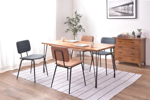 チェア キャメル W45.5×D51×H78×SH46cm 【2脚セット】 チェア ／色：キャメル ／ 幅45.5×奥行51×高さ78×座面高46cm ／ 椅子