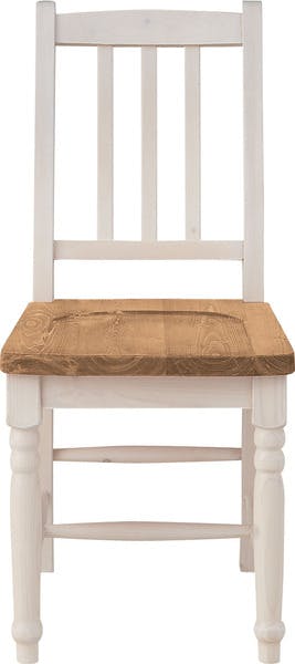 ミディ ダイニングチェア　／色：ホワイト　／　幅40×奥行55×高さ85×座面高43cm　／　椅子 おしゃれ イス 北欧 ウッディ　完成品 【送料込み】