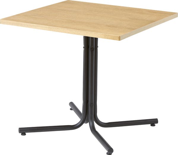 ダリオ カフェテーブル　／色：ナチュラル　／　幅75×奥行75×高さ67cm　／　正方形 ダイニングテーブル 北欧 ウッディおしゃれ　組立式 【送料込み】