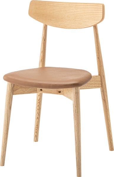 ダイニングチェア　／色：ナチュラル　／　幅42×奥行46.5×高さ78×座面高45cm　／　椅子 スタッキング可 おしゃれ　完成品 【送料込み】