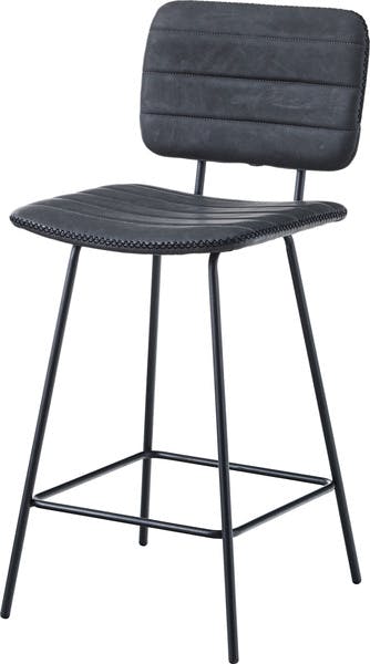 ハイチェア　／色：ブラック　／　幅43.5×奥行50.5×高さ95×座面高65.5cm　／　カウンター用におすすめのチェア 足置き 北欧 シンプル 椅子 おしゃれ ダイニングチェア　完成品 【送料込み】