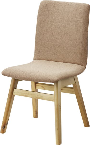 ダイニングチェア／色：ベージュ　／　幅45×奥行53×高さ81×座面高43cm　／　チェア ダイニングチェア ファブリックチェア 木製 食堂椅子 布地 おしゃれ ナチュラル 北欧 シンプル かわいい 完成品 食卓用椅子 ブルー　完成品 【送料込み】