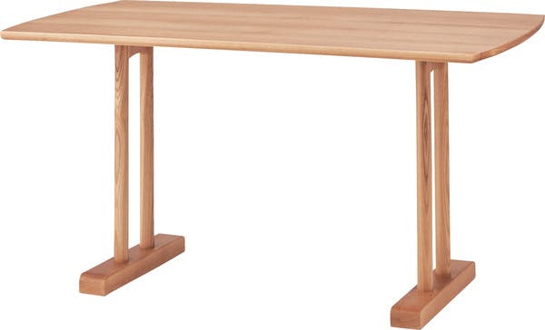 エコモ ダイニングテーブル／色：ナチュラル　／　幅120×奥行75×高さ68cm　／　リビング デスク 机 コンパクト シンプル ナチュラル おしゃれ モダン 北欧 　組立式 【送料込み】