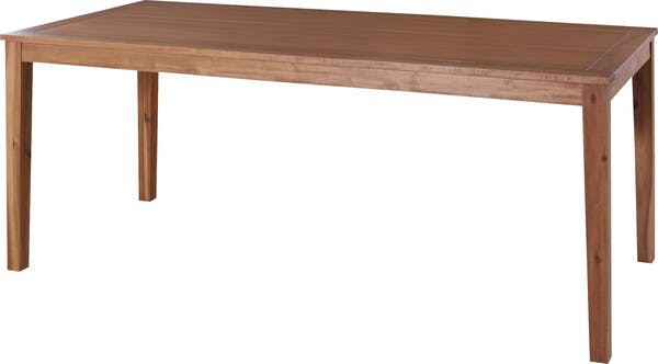 アルンダ ダイニングテーブル／色：ライトブラウン　／　幅180×奥行85×高さ72cm　／　リビング デスク 机 シンプル ナチュラル おしゃれ モダン 北欧 　組立式 【送料込み】