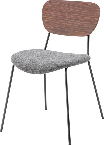 チェア／色：グレー　／　幅48×奥行55×高さ75×座面高46cm　／　椅子 おしゃれ ダイニングチェア 北欧　完成品 【送料込み】