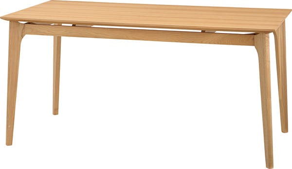 ダイニングテーブル／色：ナチュラル　／　幅150×奥行80×高さ72cm　／　リビング デスク 机 コンパクト シンプル ナチュラル おしゃれ モダン 北欧 　組立式 【送料込み】