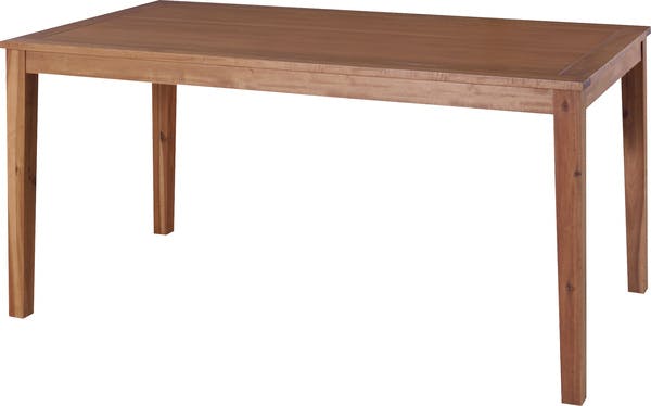 アルンダ ダイニングテーブル／色：ライトブラウン　／　幅150×奥行80×高さ72cm　／　リビング デスク 机 シンプル ナチュラル おしゃれ モダン 北欧 　組立式 【送料込み】