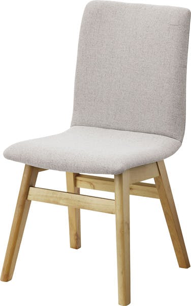 ダイニングチェア ／色：グレー　／　幅45×奥行53×高さ81×座面高43cm　／　チェア ダイニングチェア ファブリックチェア 木製 食堂椅子 布地 おしゃれ ナチュラル 北欧 シンプル かわいい 完成品 食卓用椅子 グレー　完成品 【送料込み】
