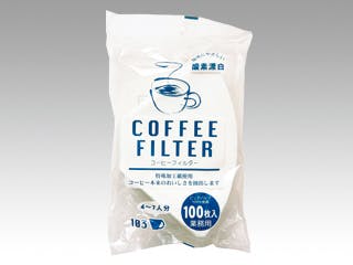 【1点/バラ】カフェ用品 コーヒーフィルター F103白 100枚 【送料込み】 イデシギョー