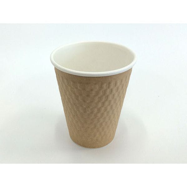 【1000点/ケース】紙コップ エンボススリーブカップ ナチュラル 260mL KMW-240 【送料込み】 ケーピープラテック