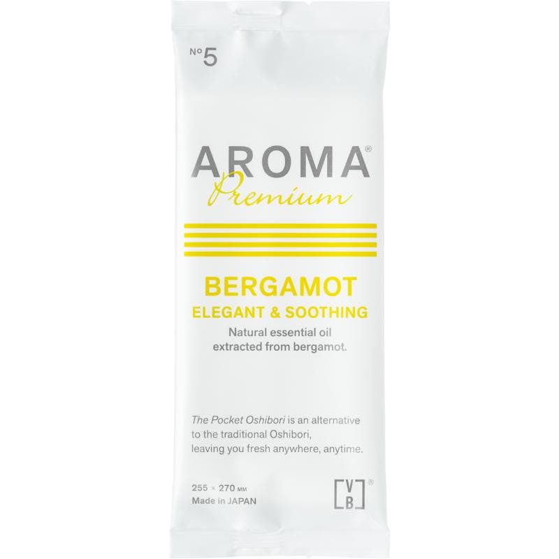 【600点/ケース】おしぼり PocketOshibori AROMA Premium with yuica ベルガモット 【送料込み】 FSX