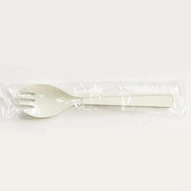 【100点/バラ】カトラリー プラスチック先割れスプーン 16cm ポリ完封 やなぎプロダクツ