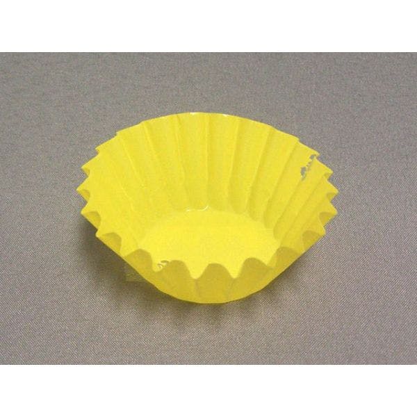 【1点/バラ】おかずカップ OPPフレアラミケース 5F パステルイエロー 500枚入 セイコー