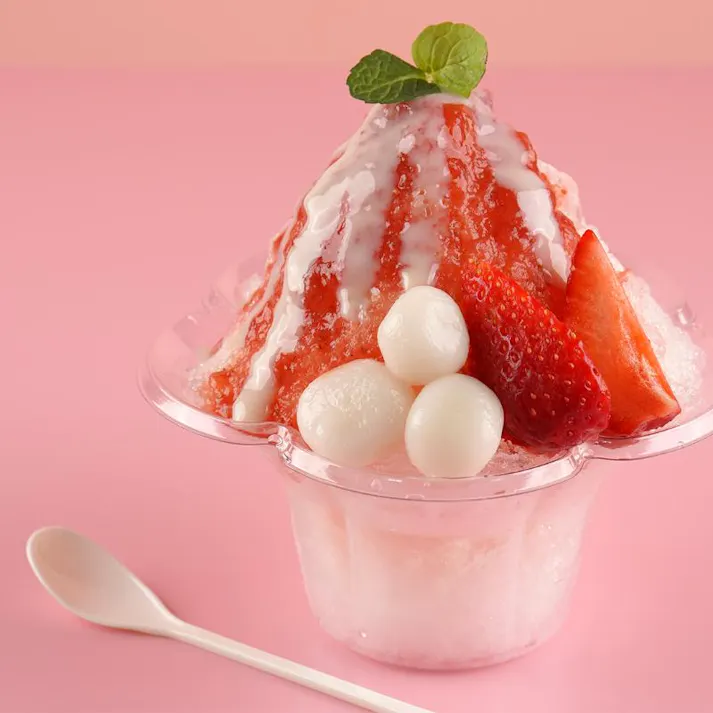 【80点/バラ】かき氷カップ ミニフルールカップ 透明 【送料込み】 サンナップ
