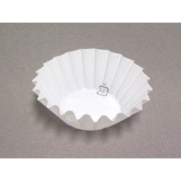 【1点/バラ】おかずカップ OPPフレアラミケース 5F ホワイト 500枚入 セイコー