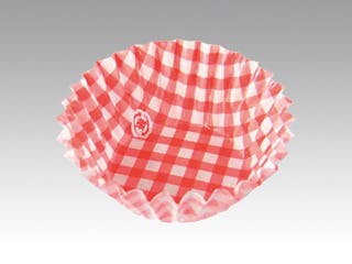 【1点/バラ】紙カップ 紙ケース チェック アカ 6F 500枚入 【送料込み】 東洋アルミエコープロダクツ