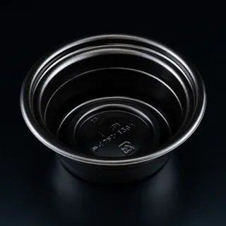 【50点/バラ】どんぶり容器 テイク丼 150B 黒 【送料込み】 リスパック