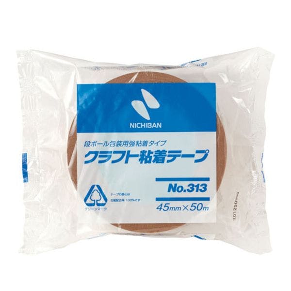 【1点/バラ】クラフトテープ クラフト粘着テープ No.313 45×50 【送料込み】 ニチバン