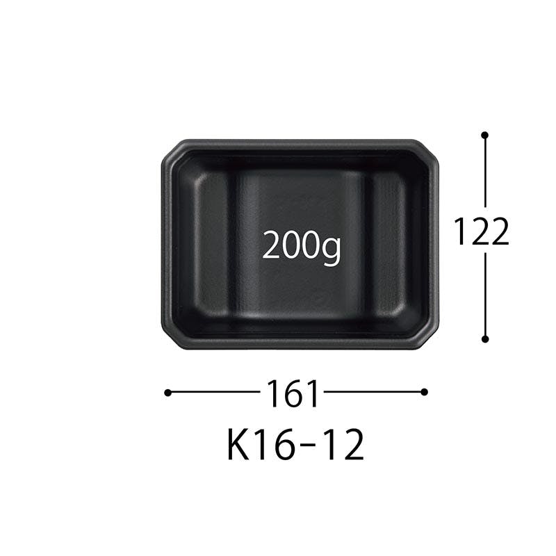 50点/バラ】どんぶり容器 SD 冨重 K 16-12 BK 身 【送料込み】 中央