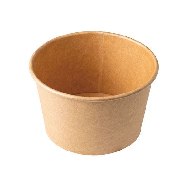 【50点/バラ】紙カップ KM140-850 本体 ナチュラル ケーピープラテック