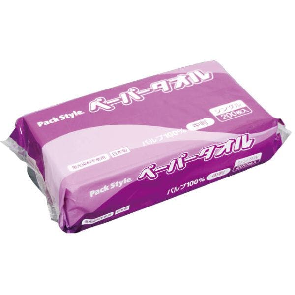 【30点/ケース】PS ペーパータオル バージン紙 中判 【送料込み】 パックスタイル
