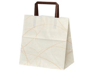 【50点/バラ】紙手提袋 平紐手提袋 H平22 ゆうび ベージュ 【送料込み】 パックタケヤマ