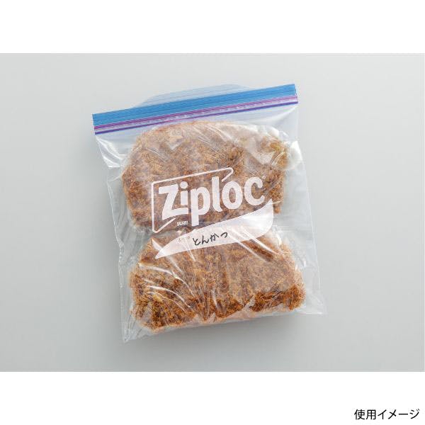 12点/ケース】保存袋 ジップロック フリーザーバッグ M 35枚入 【送料