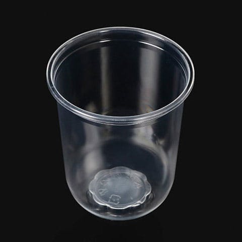 【1000点/ケース】プラコップ タピオカU型カップ Q-500PP(16oz) 本体 【送料込み】 ケーピープラテック
