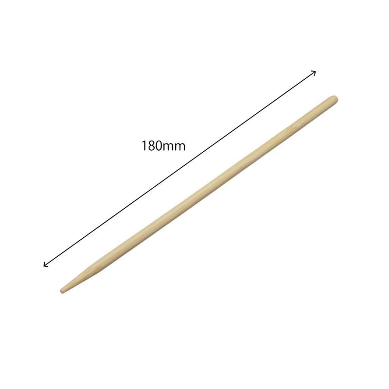 【300点/バラ】竹串 竹ドック棒 18cm 300本袋入 【送料込み】 マスキ