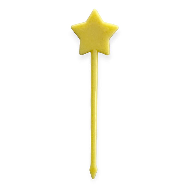 【100点/バラ】弁当ピック 星型ピックス＃60 バラ 黄色 【送料込み】 アサヒ徳島