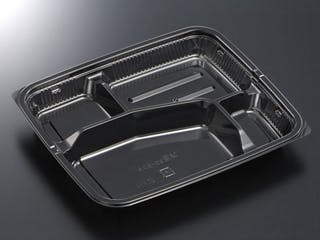 【50点/バラ】弁当容器 HSA 味里 23-20A BK 身 【送料込み】 中央化学