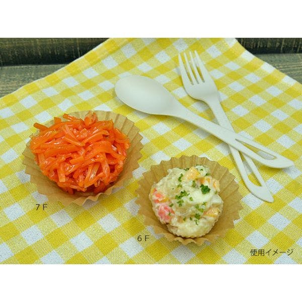 【10点/ケース】紙カップ 耐油紙キャメルケース 6F 500枚入 【送料込み】 木村アルミ箔