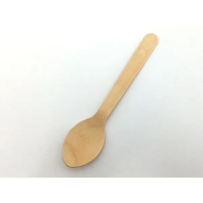 【100点/バラ】使い捨てスプーン 木製 ウッドスプーン160 バラ ホウケン産業