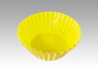 【1点/バラ】紙カップ 紙ケース カラーイエロー 7F(500枚入) 【送料込み】 東洋アルミエコープロダクツ