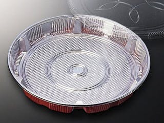 10点/バラ】DX 寿司桶 5 ト付 【送料込み】 中央化学 | 紙皿・紙コップ